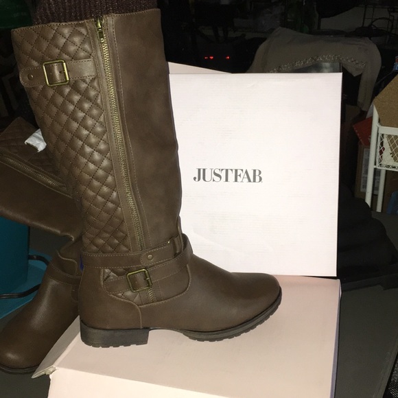 JustFab Shoes - Brown Riding Boots